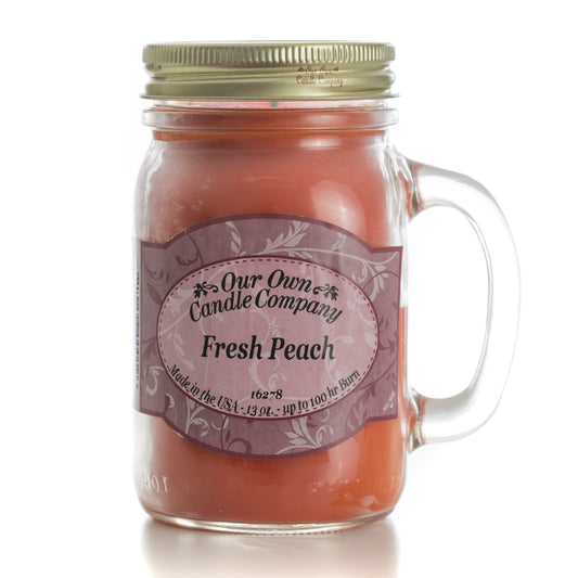Fresh Peach Mini Mason Candle