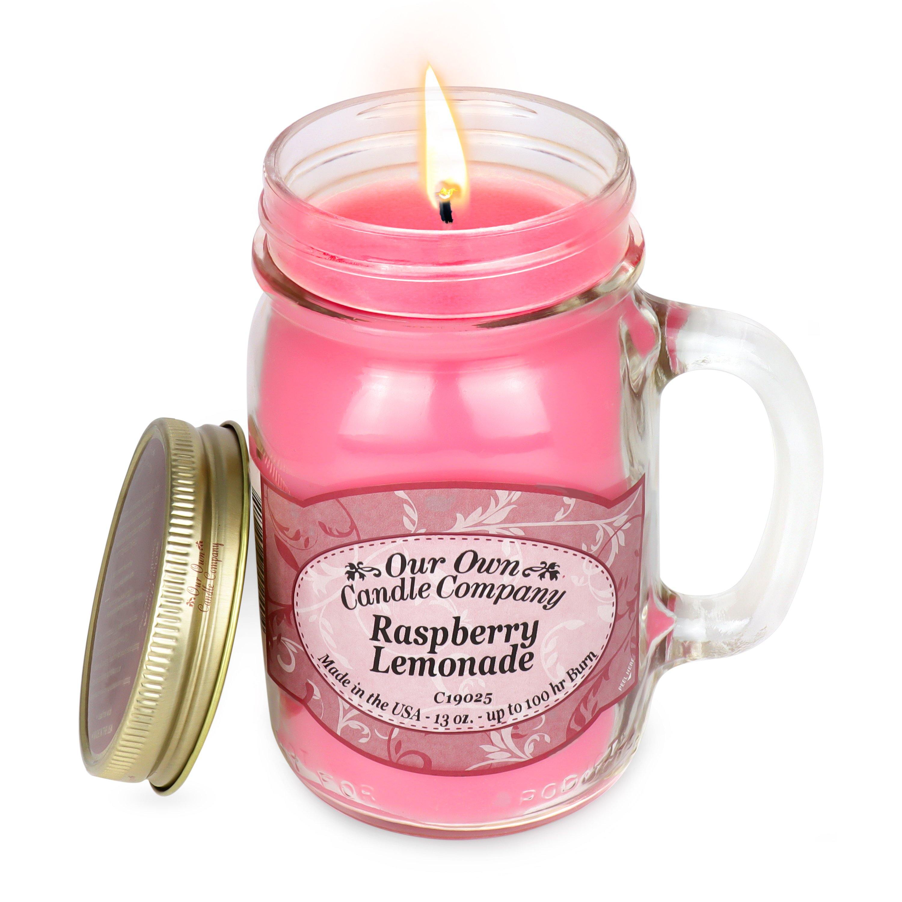 Raspberry Lemonade Classic Large Mason - Our Own Candle Company NI