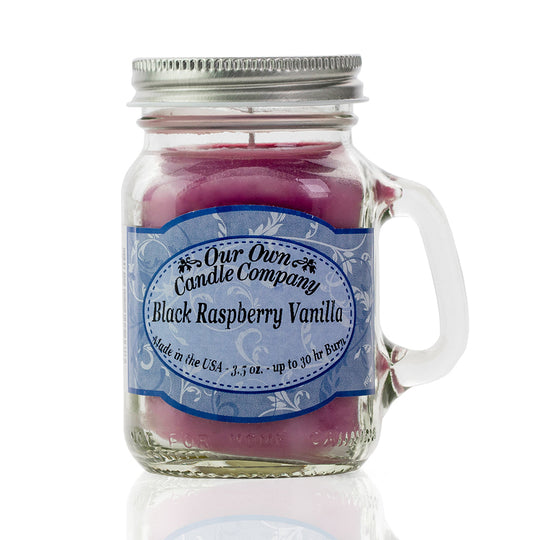 Black Raspberry Candle Black Raspberry Vanilla - 30Hr Mini Mason – Our Own Candle Company UK