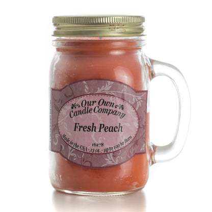 Fresh Peach  Mini Mason Candle