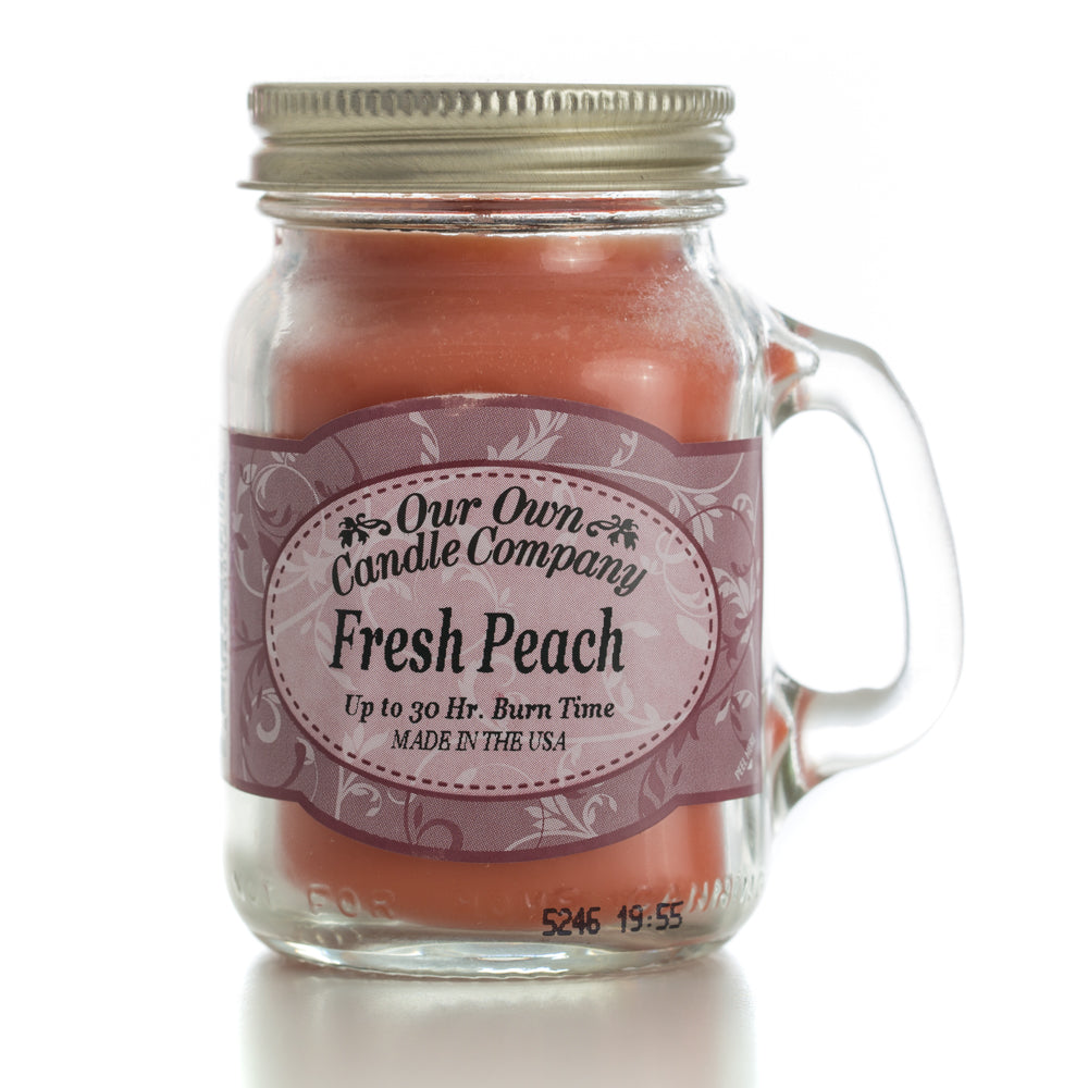 Fresh Peach  Mini Mason Candle