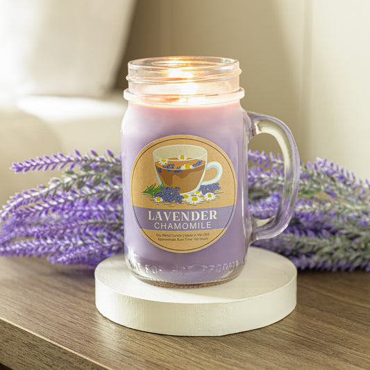 Lavender Chamomile Mason Candle