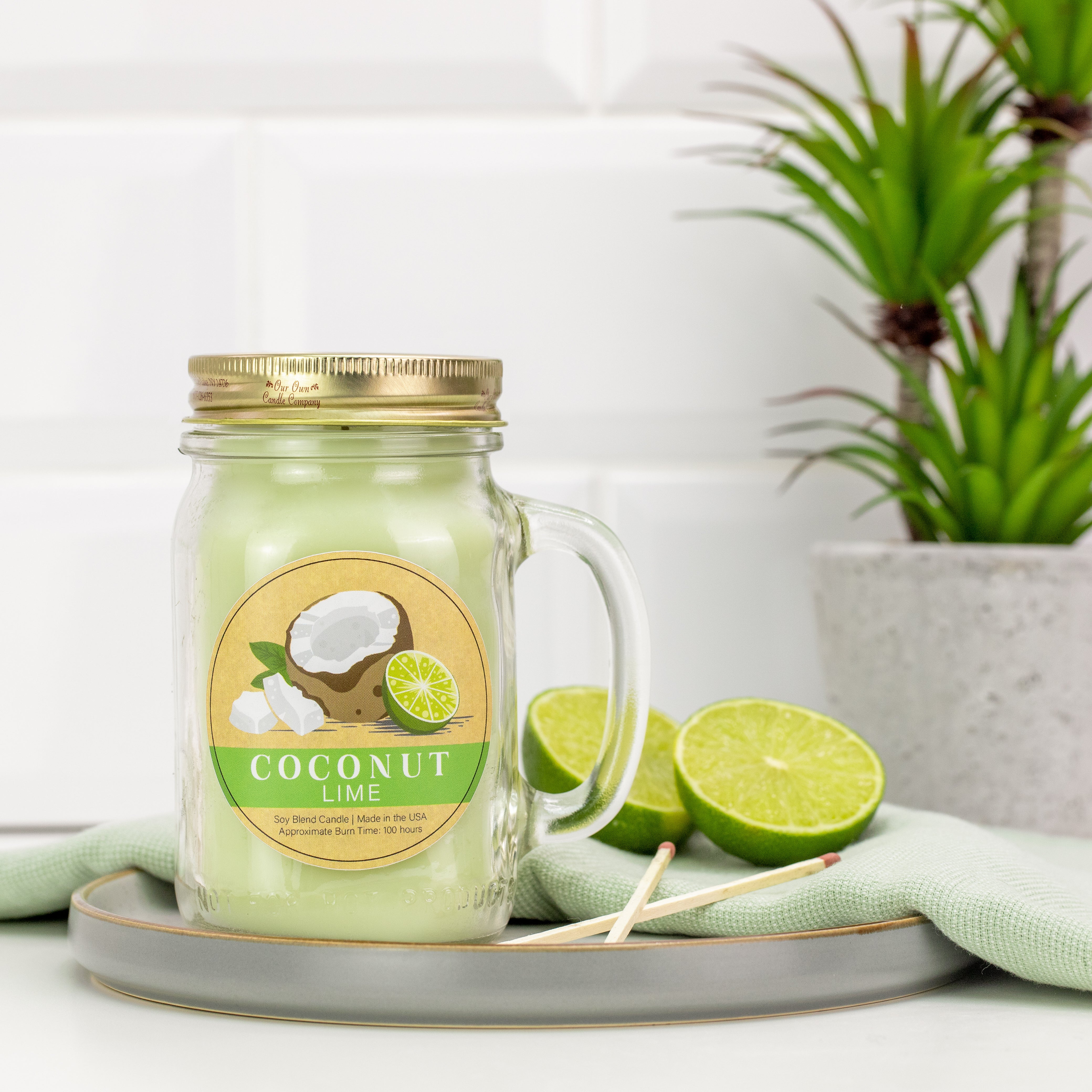 Coconut Lime Mini Mason