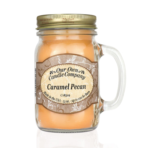 Caramel Pecan Classic Large Mason - Our Own Candle Company NI
